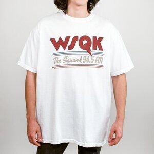 WSQK The Squawk 94.5 FM T-Shirt | Vintage Radio Station Logo Tee | Retro Graphic